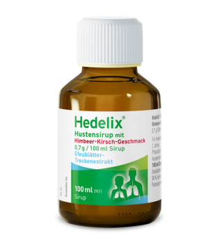 HEDELIX Hustensirup mit Himbeer-Kirsch-Geschmack