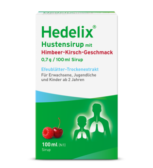 HEDELIX Hustensirup mit Himbeer-Kirsch-Geschmack