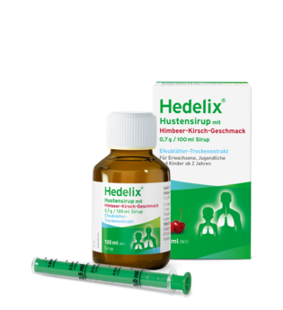 HEDELIX Hustensirup mit Himbeer-Kirsch-Geschmack